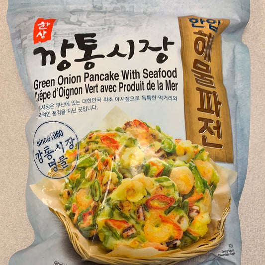 Crêpes d’oignon vert avec fruit de mer 450g