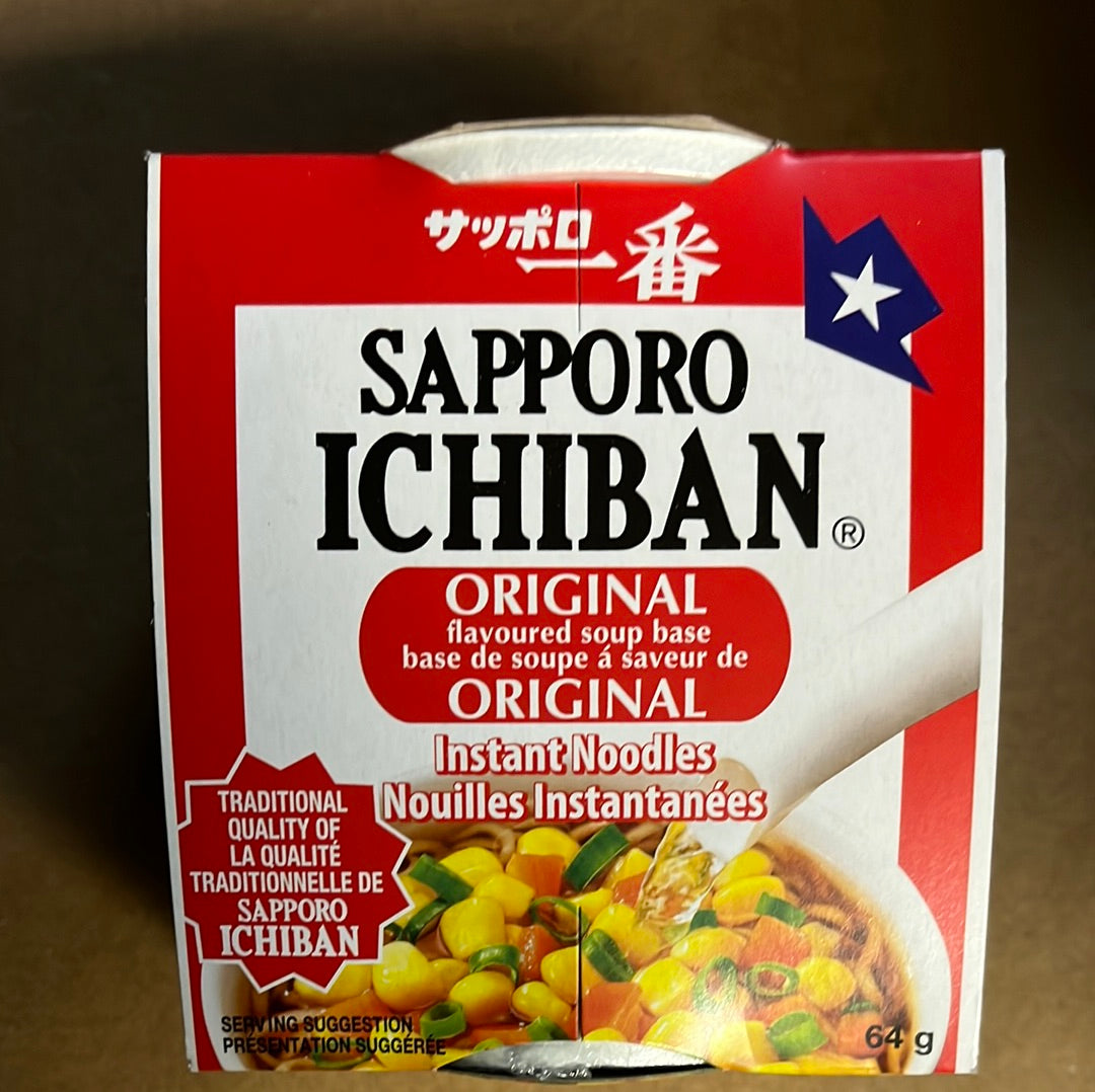 Nouilles instantanées à la japonaise(saveur originale) SAPPORO ICHIBAN 64g