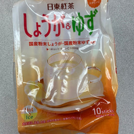 Poudre de boisson au gingembre et yuzu日东红茶 柚子姜茶