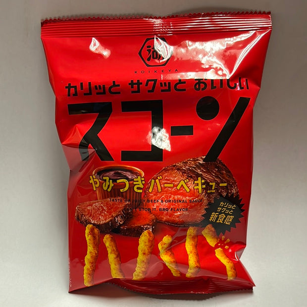 Chips de maïs en bâtonnet (saveur Steak) KOIKEYA 🇯🇵湖池屋 牛排味粟米棒 75g