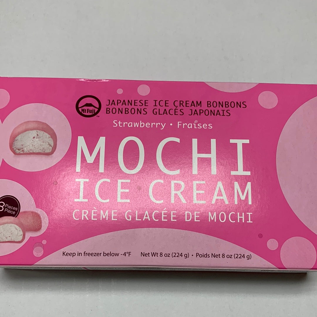 Crème glacée de mochi japonais (fraise) MT FUJI224g