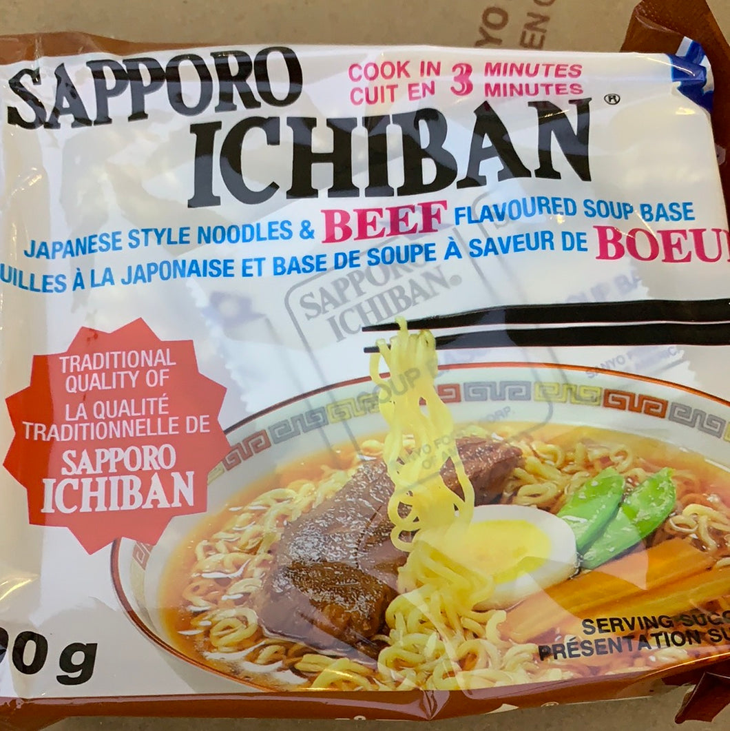 Nouilles instantanées à la japonaise(saveur boeuf) SAPPORO 100g