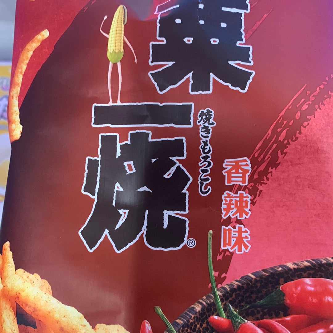 Chips de maïs Calbee(saveur épicée) 栗一烧 香辣味薯条 80g