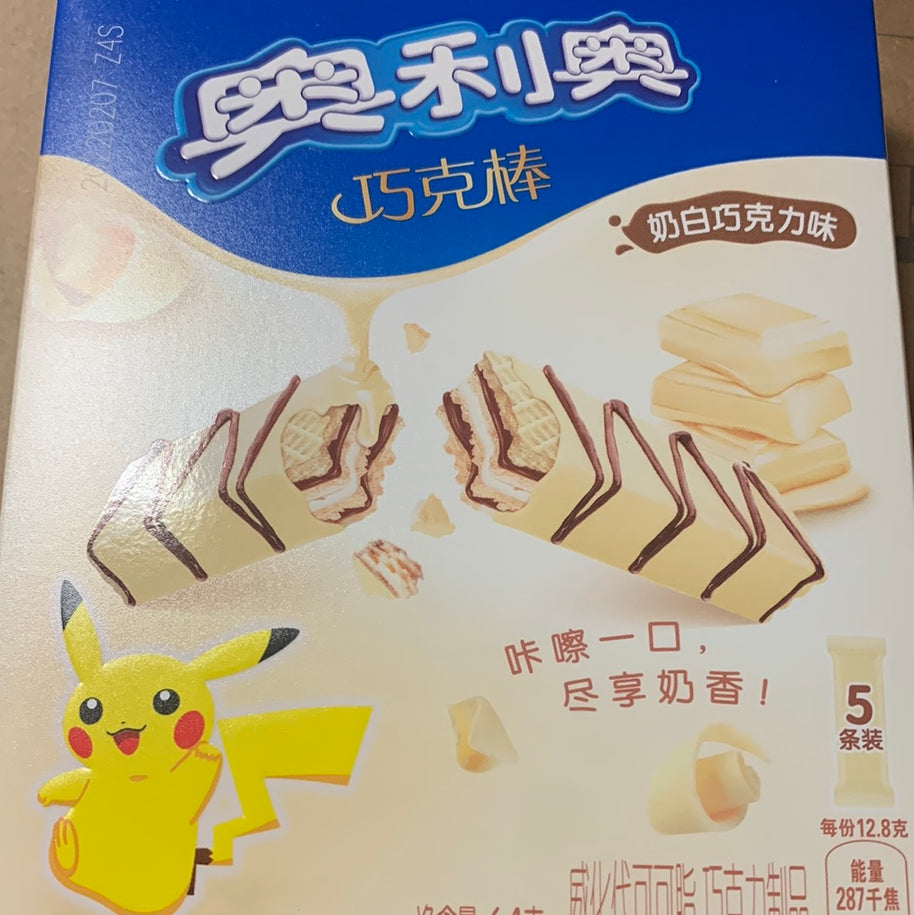 Gaufres au chocolat blanc OREO 奥利奥 奶白巧克力味 巧克棒 64g