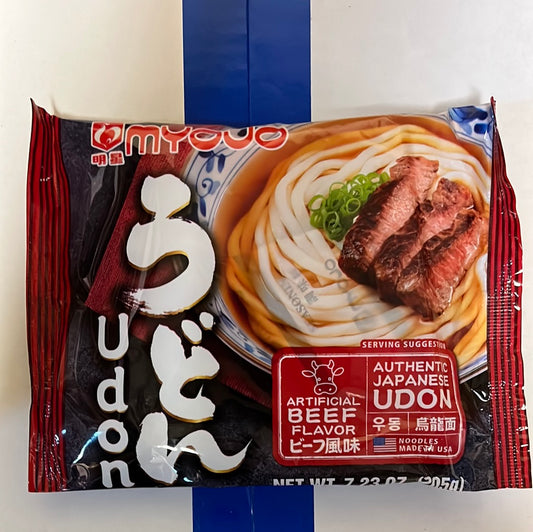 Nouille japonaise style Udon au bœuf MYOJO 牛肉乌冬面 205g