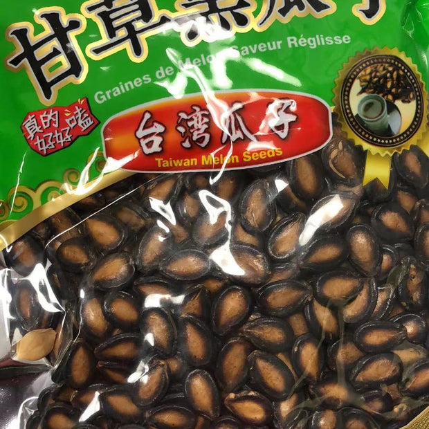 Graine de melon(saveur de réglisse)甘草黑瓜子300g