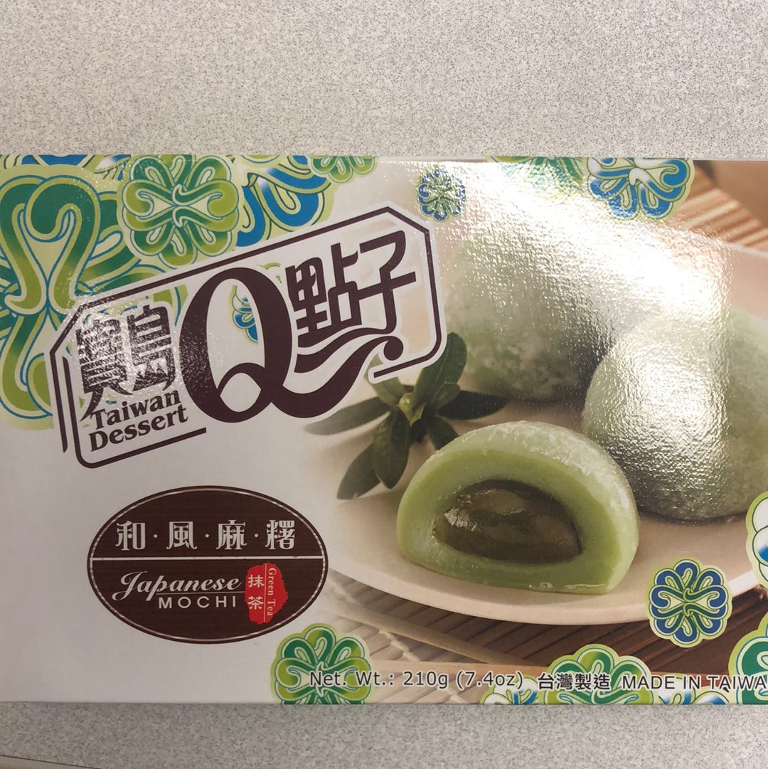 Mochi japonais(saveur de matcha) 宝岛Q点子 和风麻薯 抹茶味 210g