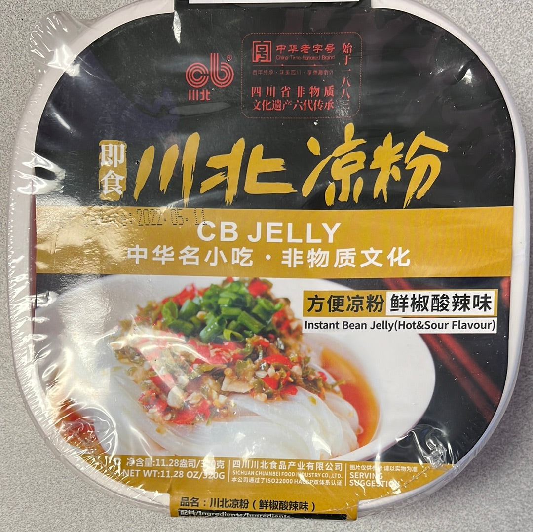 Jelly épicé instantané 即食 川北凉粉(鲜椒酸辣味）320g