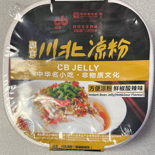 Jelly épicé instantané 即食 川北凉粉(鲜椒酸辣味）320g