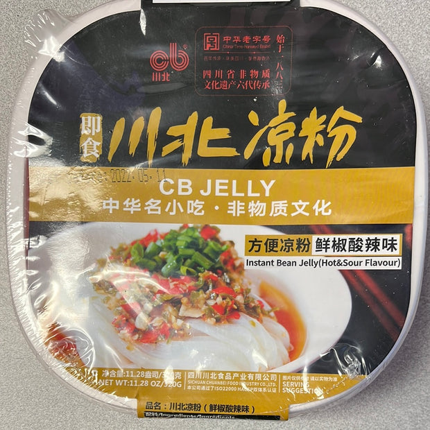 Jelly épicé instantané 即食 川北凉粉(鲜椒酸辣味）320g