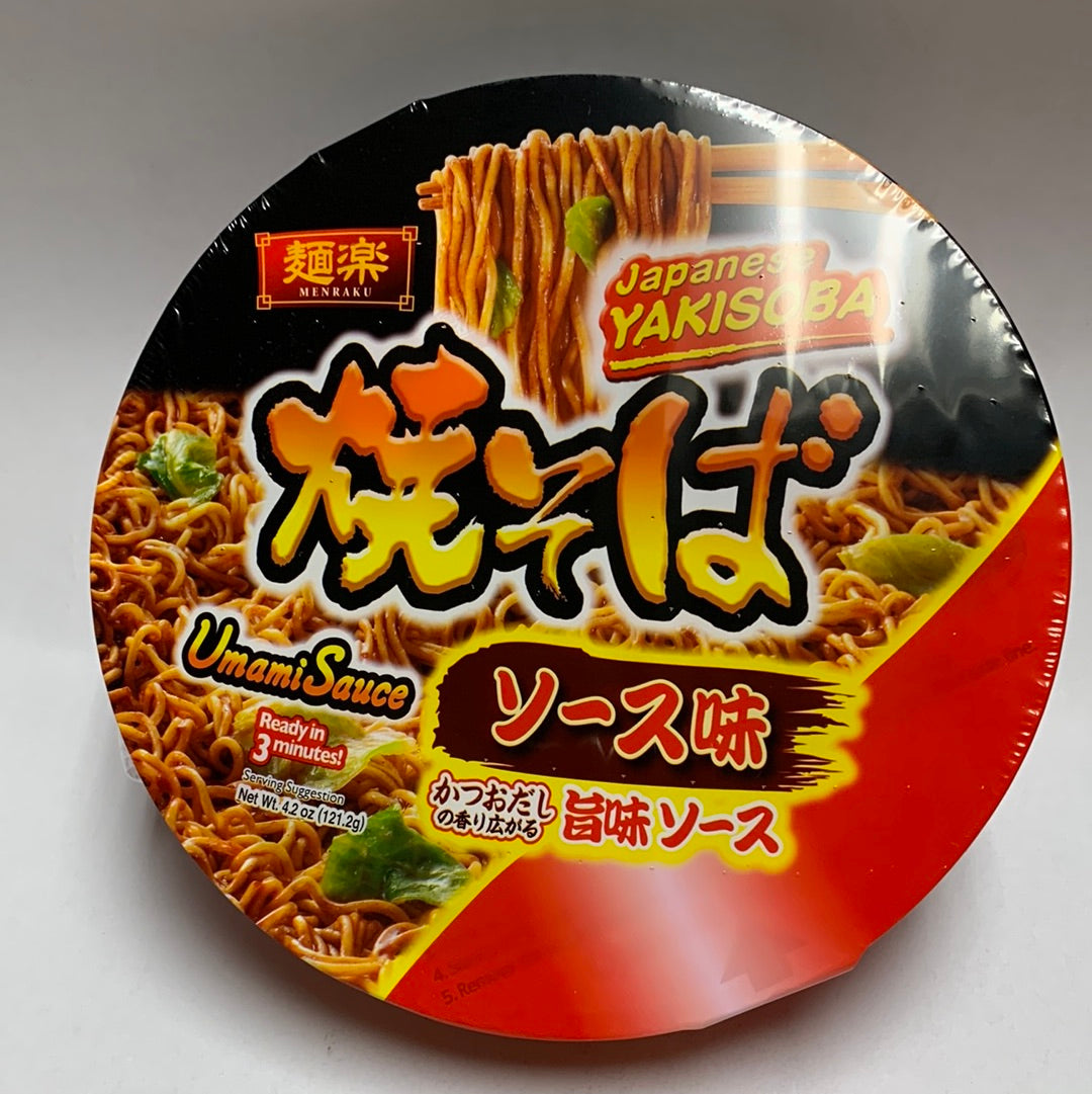 Yakisoba japonais à la sauce Umami MENRAKU🇯🇵 121g