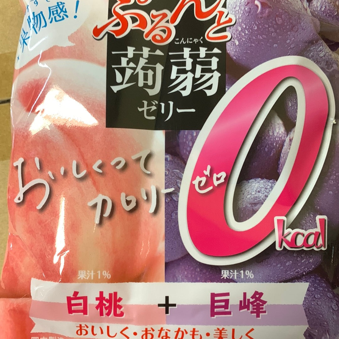 Jelly japonais (saveur pêche + raisin noir) ORIHIRO 日本白桃+巨峰吸吸果冻