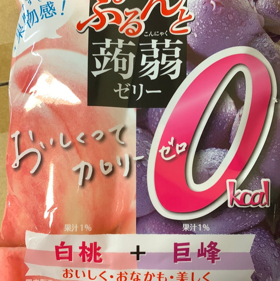 Jelly japonais (saveur pêche + raisin noir) ORIHIRO 日本白桃+巨峰吸吸果冻