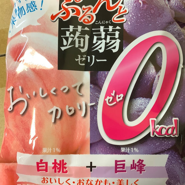 Jelly japonais (saveur pêche + raisin noir) ORIHIRO 日本白桃+巨峰吸吸果冻