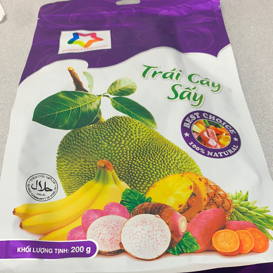 Chips de fruits assortis 200g 混合水果干
