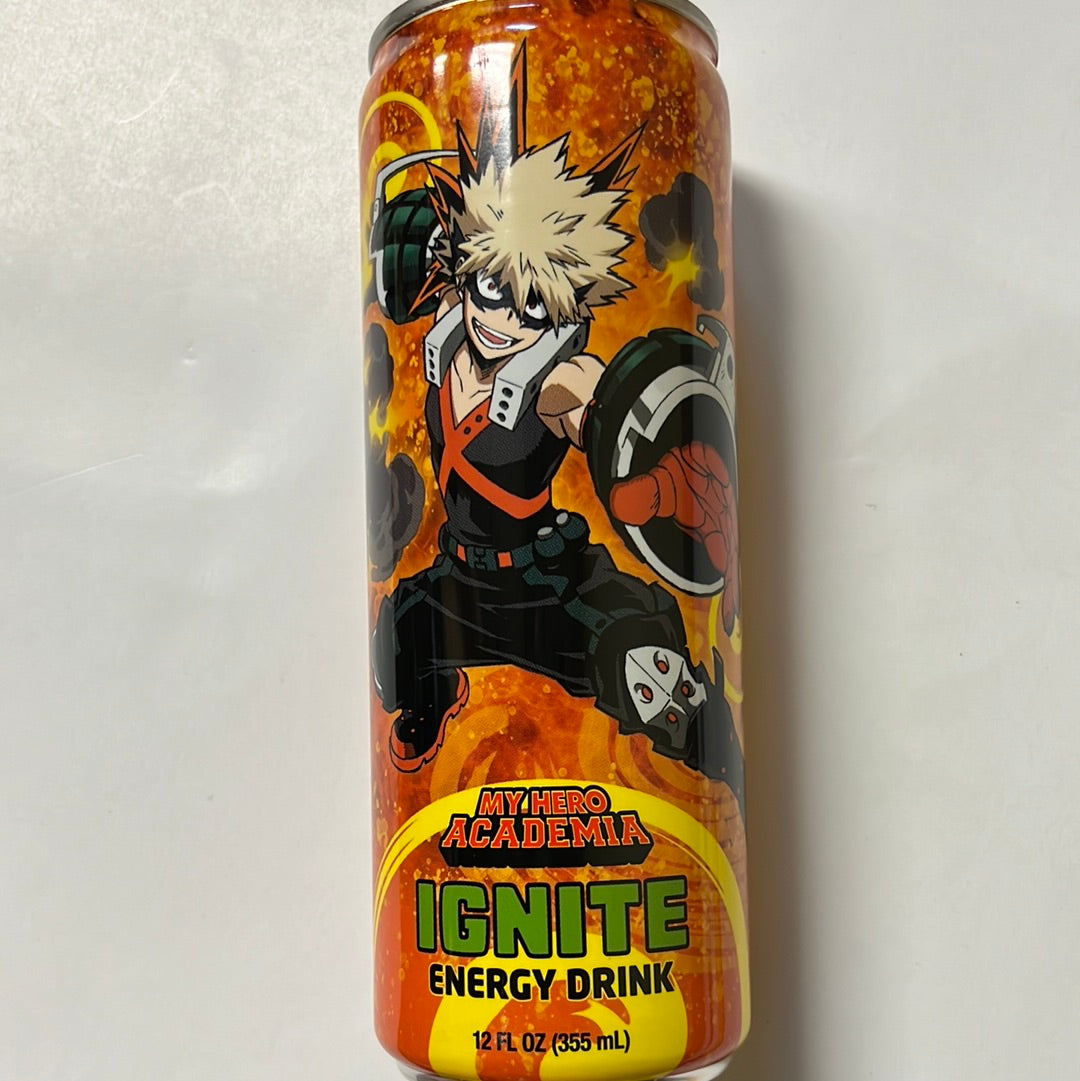 My Hero Academia Bakugo Ignite Energy drink BOSTON AMERICA 250mL