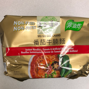 Nouilles instantanées WGDC/Tomate&bœuf 五谷道场 番茄牛腩面535g