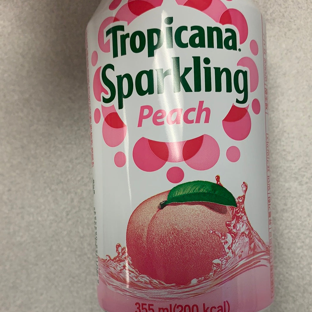 Tropicana Sparkling boisson gazeuse (saveur peche) 355mL