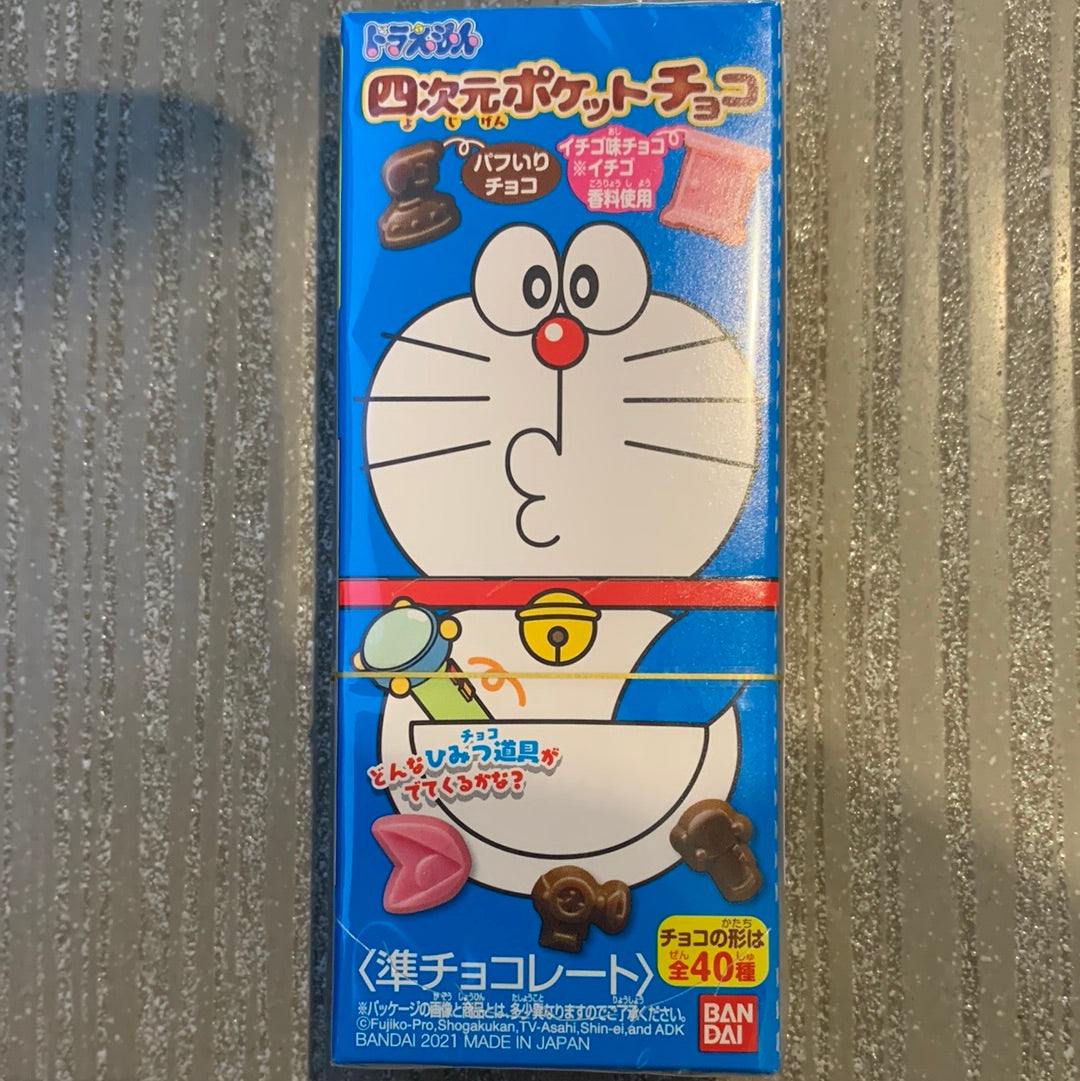 Chocolat japonais Doraemon (lait &fraise) 20g