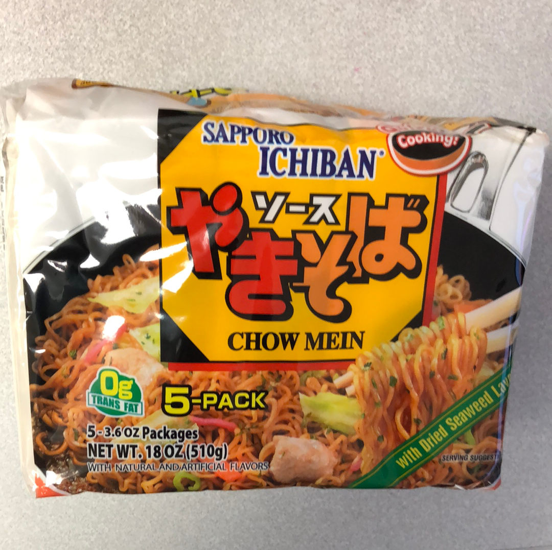 Nouilles instantanées à la japonaise Yakisoba (Chow Mein) SAPPORO ICHIBAN