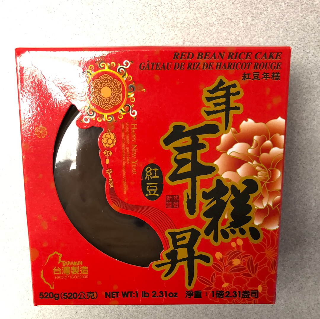 Gâteau de riz-haricot rouge 六福台湾甜年糕-红豆520g