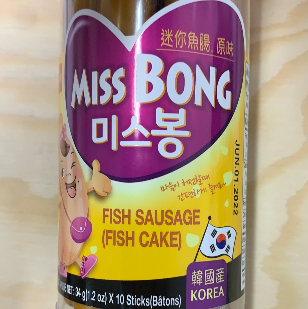 Saucisse coréenne au poisson (saveur originale）韩式原味鱼肠 10x34g