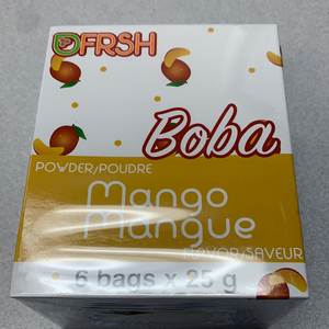 Poudre thé au lait BOBA(saveur mangue)25gx6