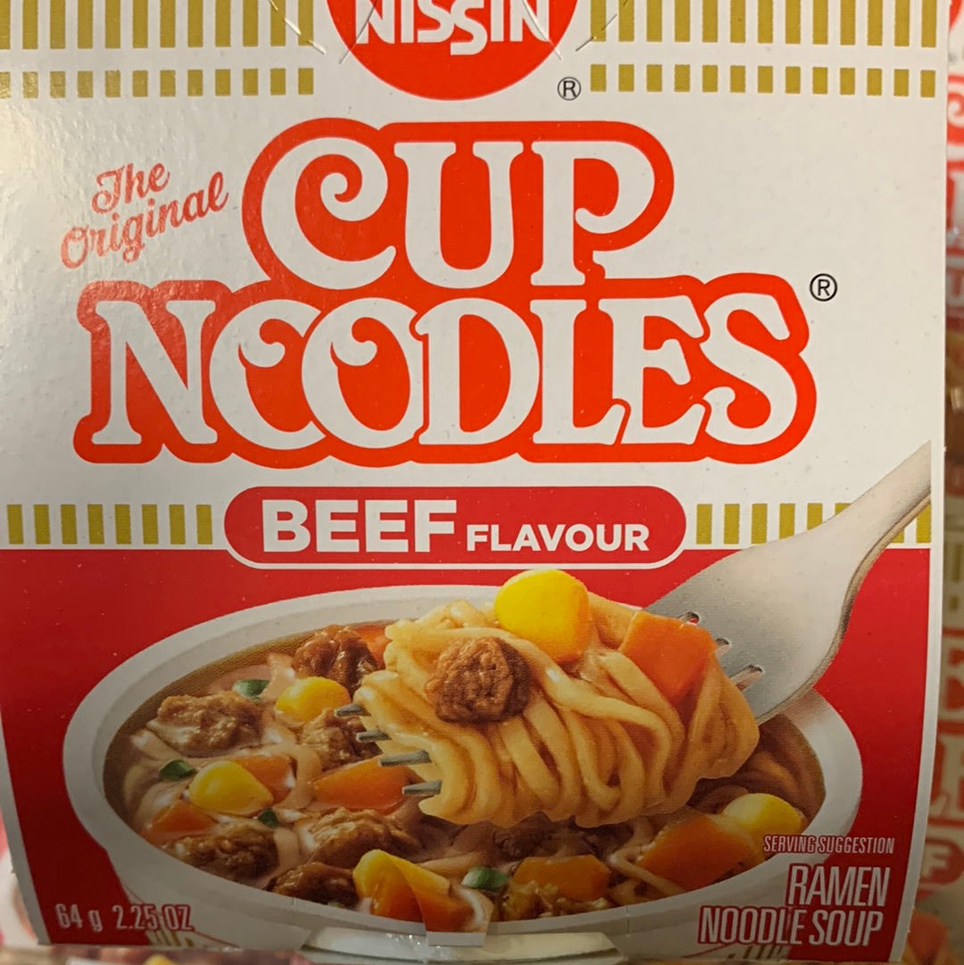 Nouilles Ramen aux bœufs NISSIN 64g