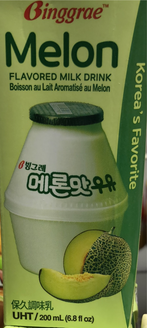 Binggrae melon milk drink 韩国蜜瓜牛奶 200ml