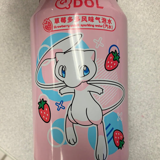 Promo🍓QDOL Pokemon saveur fraise草莓多多气泡水330mL