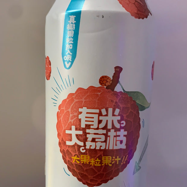 Jus de litchi avec pulpe 有米大荔枝 果肉饮料 500mL