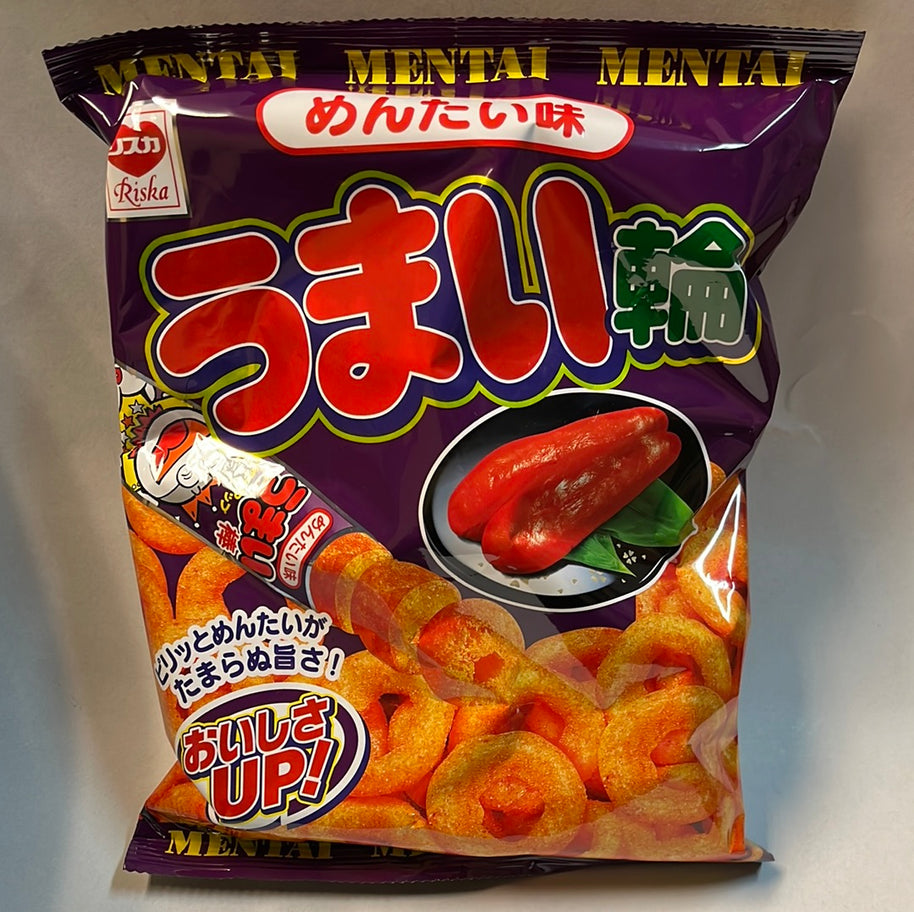 Chips à maïs japonais RISKA (saveur Mentai Aji) 75g