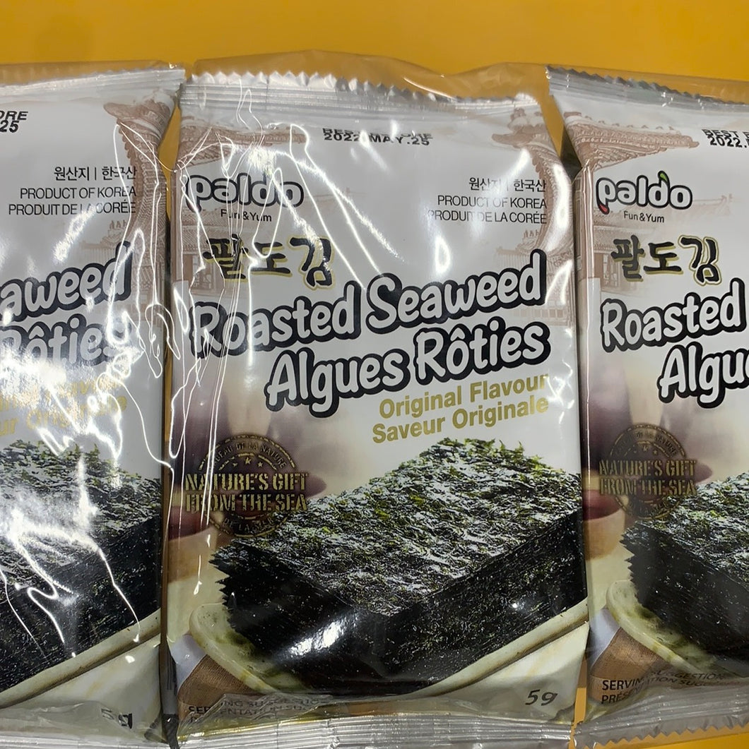Liquidation-Algue rôtie PALDO 韩式烤海苔 3x5g