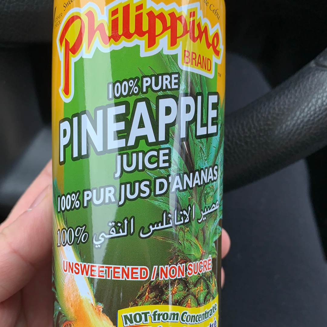 Pure pineapple juice Philippine brand 250mL