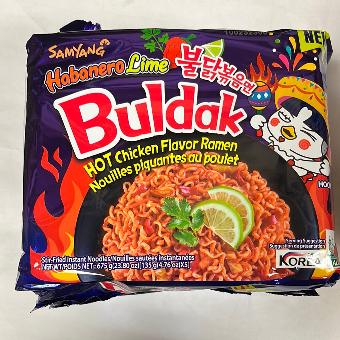 Hot Chicken Ramen Habanero Lime Buldak SAMYANG