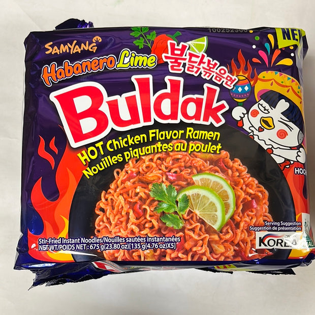 Hot Chicken Ramen Habanero Lime Buldak SAMYANG