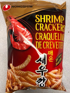 Craquelins de crevettes(saveur épicée) Nongshim农心 辣虾条