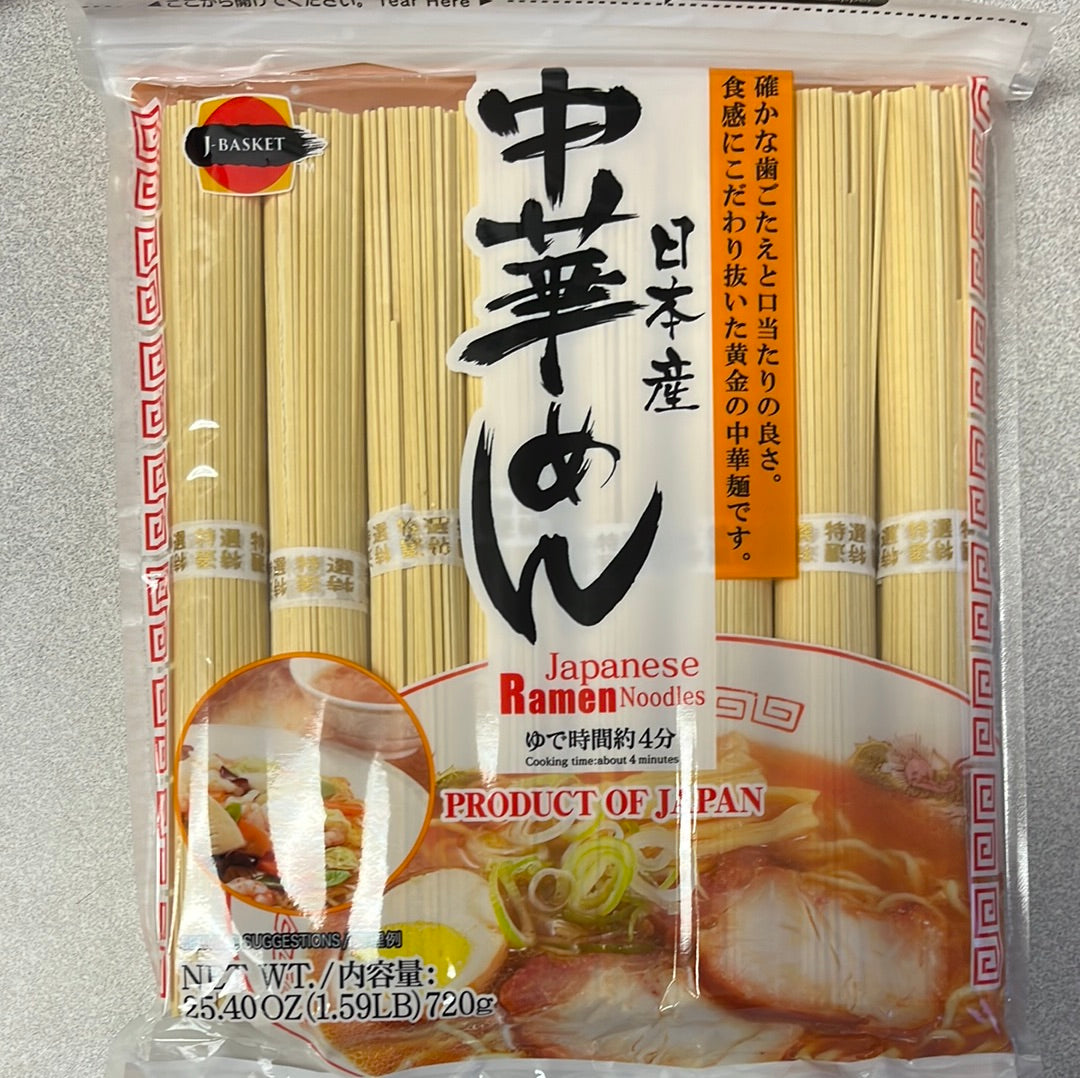 Nouilles Ramen japonaises J-Basket  日本拉面 720g