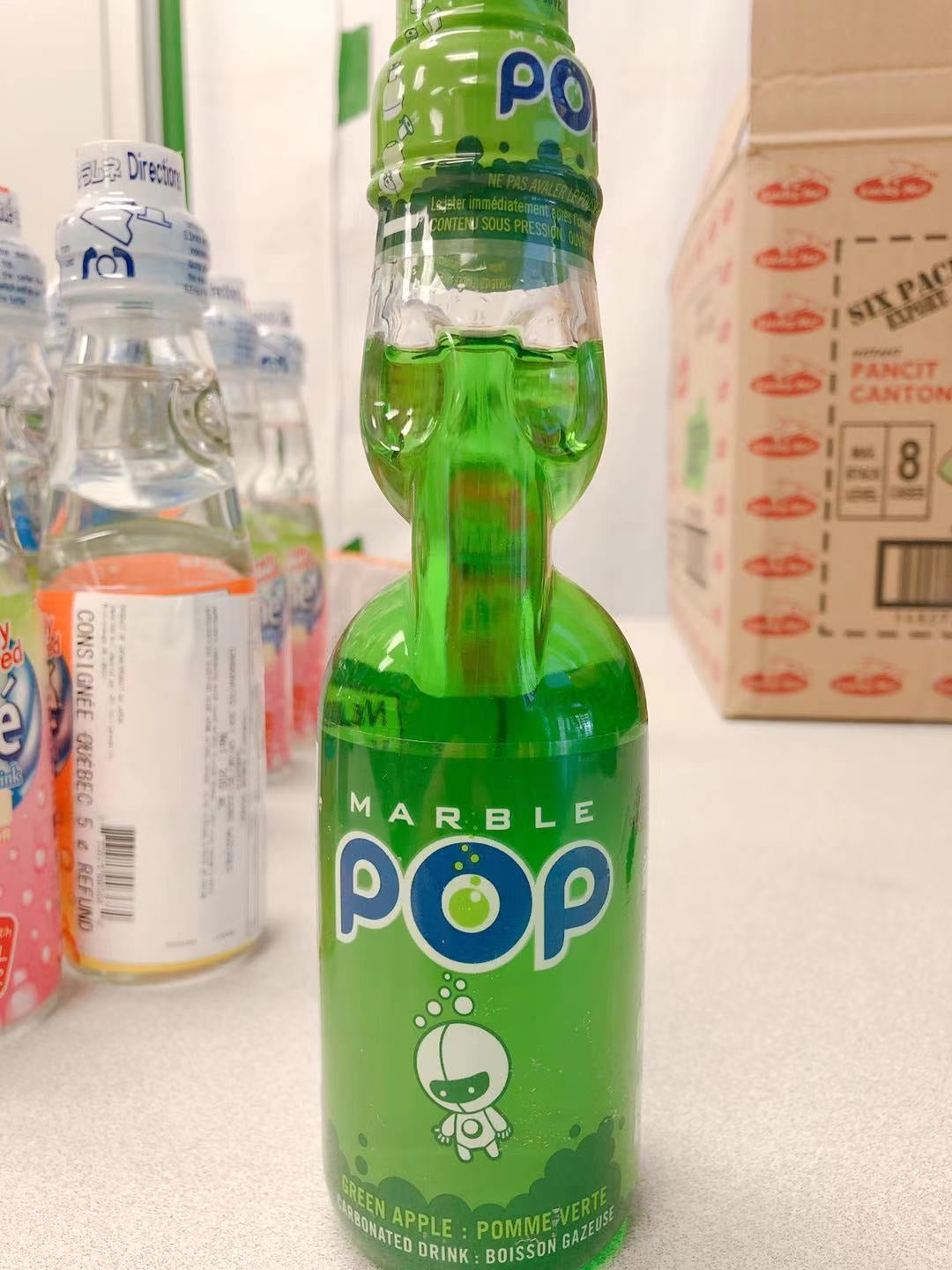 MARBEL POP Ramuné japonais (saveur pomme verte)日本波子汽水（青苹果味）