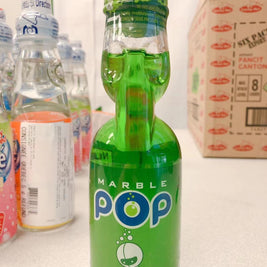 MARBEL POP Ramuné japonais (saveur pomme verte)日本波子汽水（青苹果味）