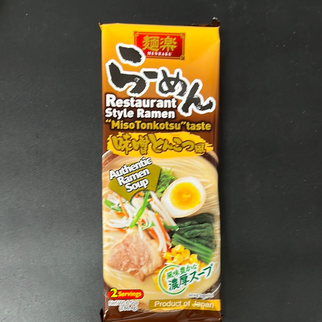 Ramen japonais Miso Tonkotsu MENRAKU🇯🇵味增豚骨拉面