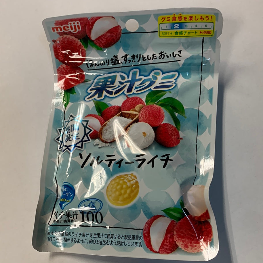 liquidation-Bonbons mous au litchi et sel MEIJI 🇯🇵荔枝海盐软糖