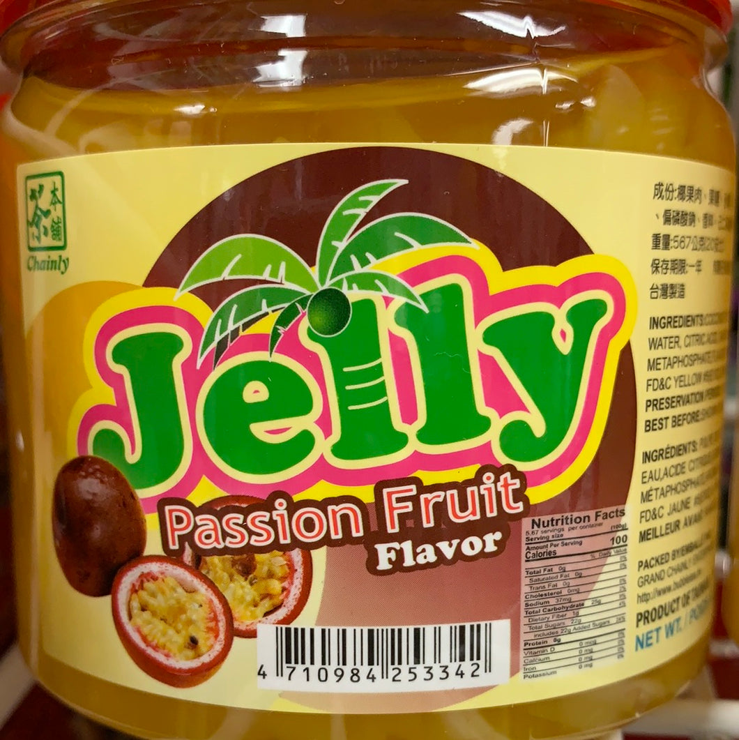 Jelly passion fruit flavor 百香果味椰果肉 567g
