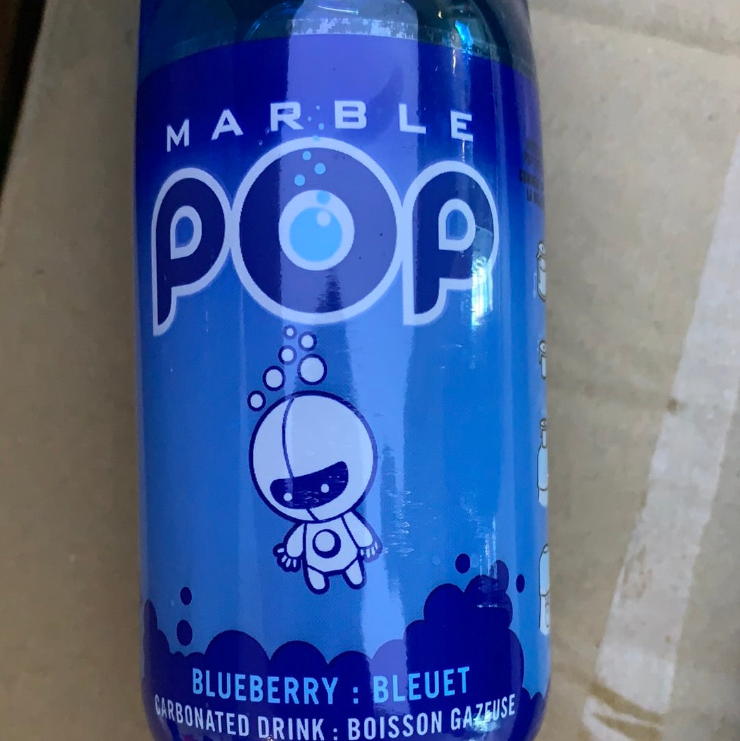 MARBLE POP Ramuné japonais (saveur bleuet)日本波子汽水（蓝莓味）